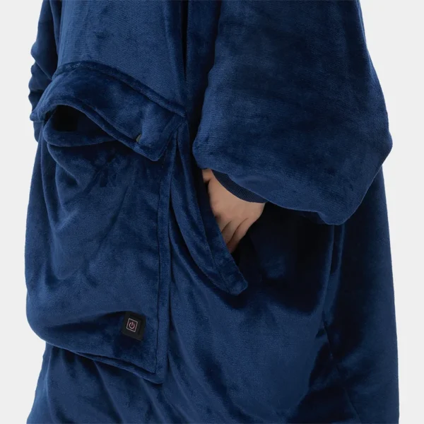 Usb Heating Hoodie Blanket, Flannel, JL02 - view 4