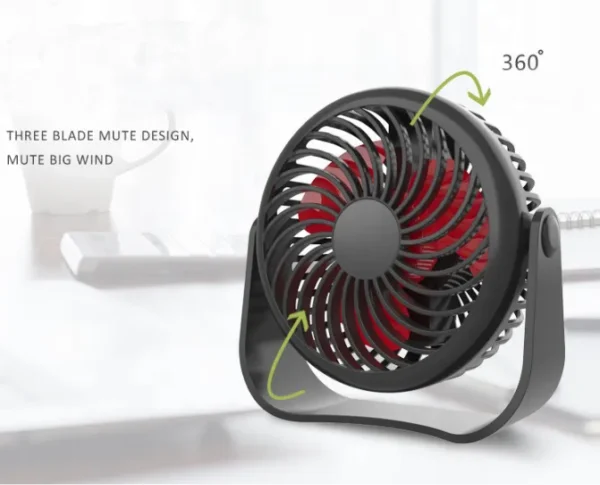 Usb Rechargeable Fan, 360, Portable - view 2
