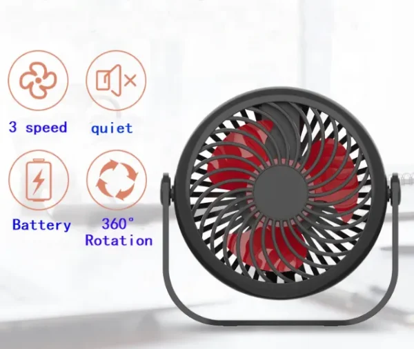 Usb Rechargeable Fan, 360, Portable - view 4