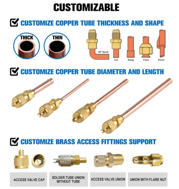 Valve, R410a, 1/4", 5/16'', Copper - view 3