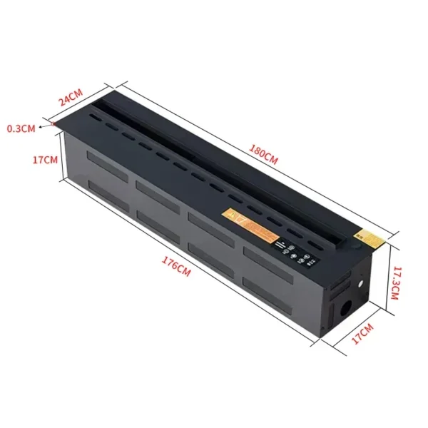 Vapor Electric Fireplace, RGB, 1800MM, 3D - view 6