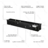 Vapor Steam Mist Fireplace, CRUISE, 3d, 600mm - view 6