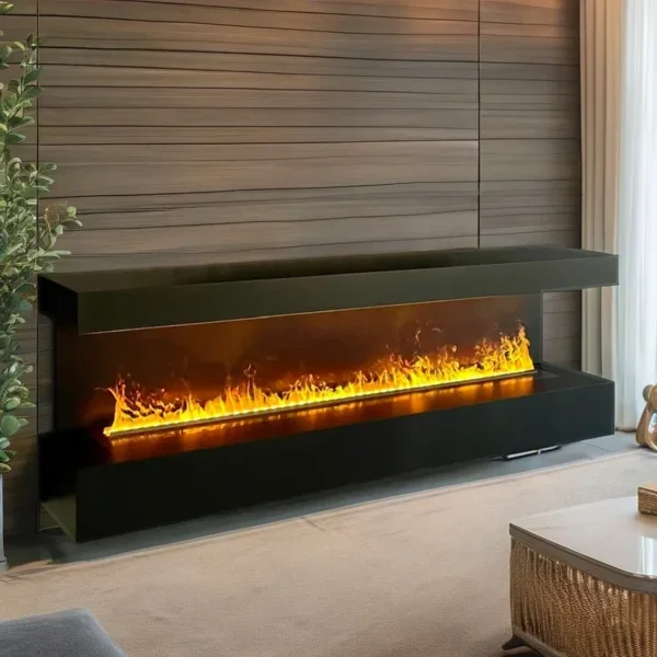 Vapor Steam Mist Fireplace, Steel, 1250mm, 3D - view 3