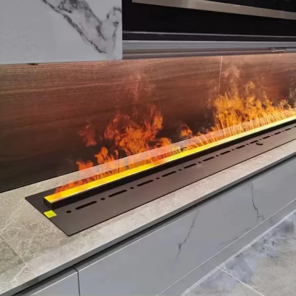 Vapor Steam Mist Fireplace, Steel, 1250mm, 3D - view 4