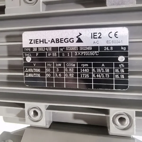 Variable-frequency Cabinet Cooling Fan, ZAH, 100L2-4/HE, 400V - view 3