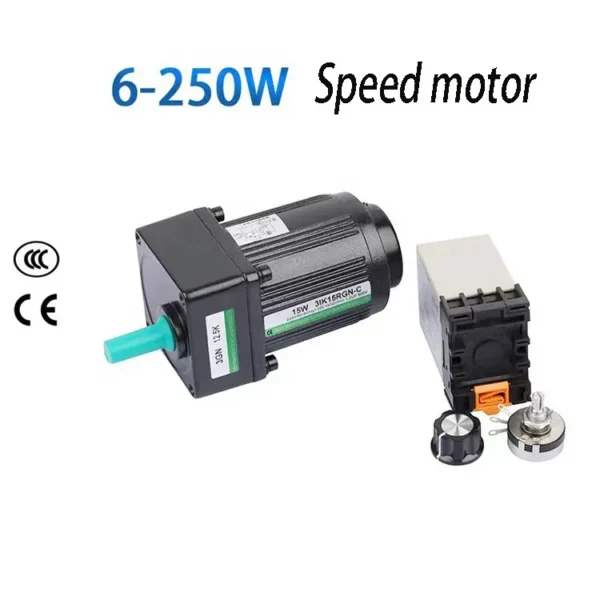 Variable Speed Motor, 60W, 110/220V, 12/15mm - view 3