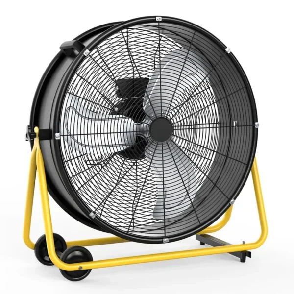 Velocity Industrial Drum Fan, 7700, CFM, 3-Speed, 360