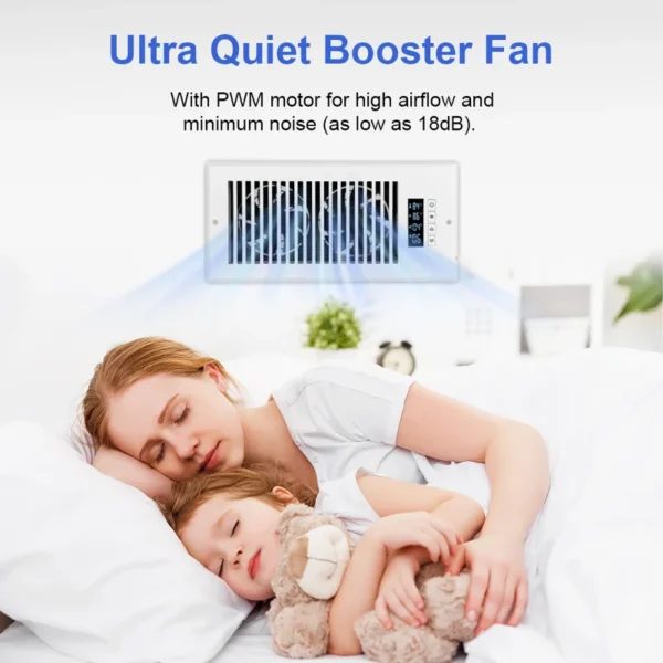 Vent Booster Fan, 4", 10", Plastic, 120 - view 3