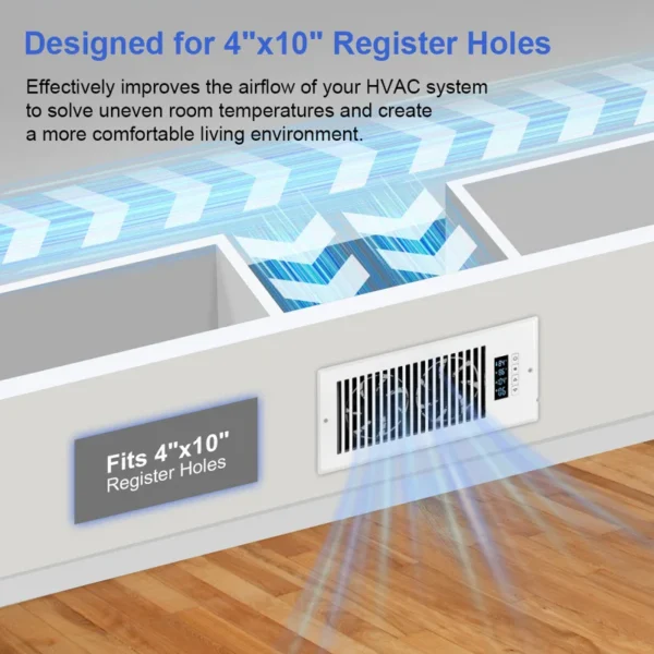 Vent Booster Fan, 4", 10", Plastic, 120 - view 4