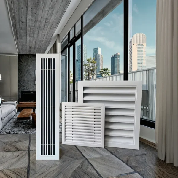 Vent Grille Exhaust Fan, Aluminum, Ceiling, HVAC - view 2