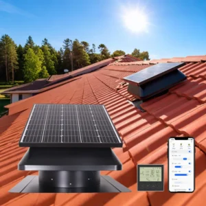 Vent Heat Extractor, 40W, 14'', IP68, Solar