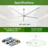 Vent Hvls Fan, 8FT/10FT/16FT/20/24FT, Ceiling - view 2