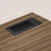 Vent Register Booster Fan, Plastic + Metal