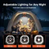 Ventilador Camping Fan, F6, 20000mAh, Portable, LED - view 5