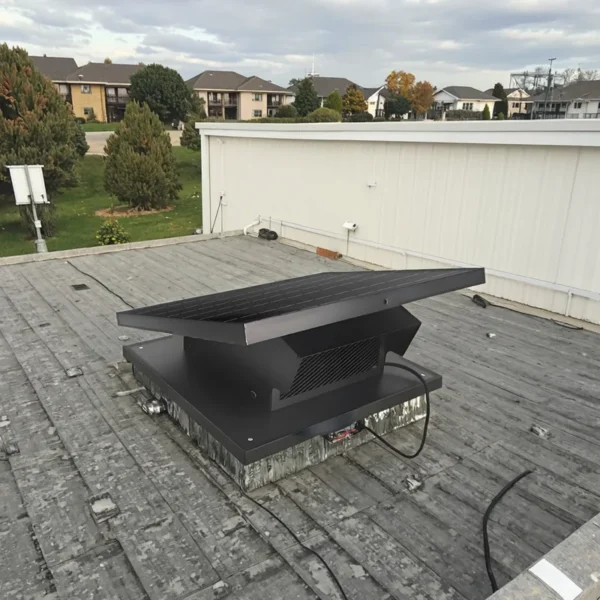Ventilation Attic Exhaust Fan, Solar, Roof, 25W, 12V