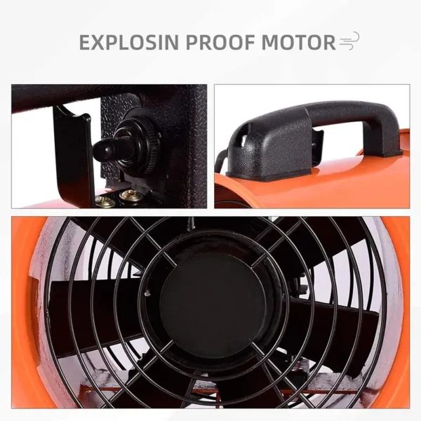Ventilation Axial Air Blower, 14inch, 350mm, Portable - view 4