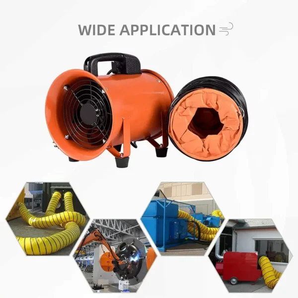 Ventilation Axial Air Blower, 14inch, 350mm, Portable - view 5