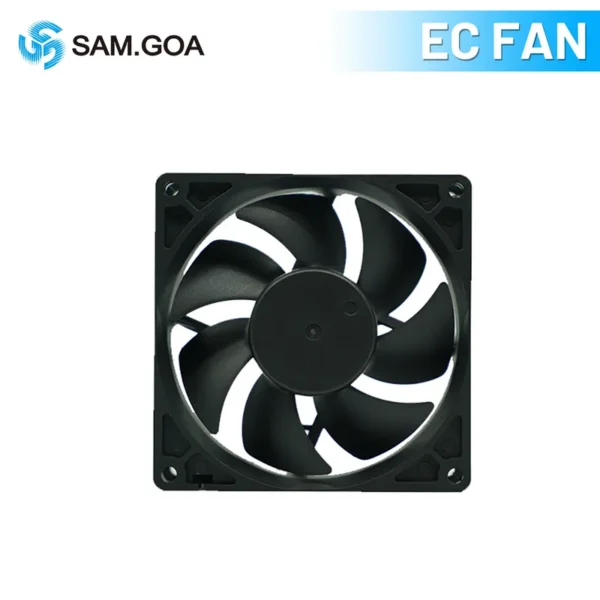 Ventilation Axial Cooling Fan, EC9238, 200mm, 830CFM, 110V - view 2