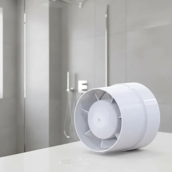 Ventilation Bathroom Exhaust Fan, PVC, 100%, Copper