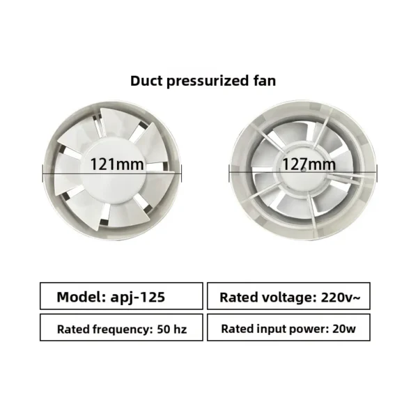 Ventilation Bathroom Exhaust Fan, PVC, 100%, Copper - view 3