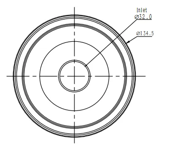 Ventilation Centrifugal Tube, 130*120mm, 140m3/h, Brushless - view 4