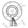Ventilation Centrifugal Tube, 130*120mm, 140m3/h, Brushless - view 5