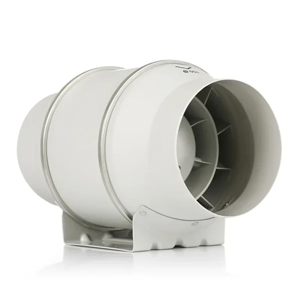 Ventilation Circular Duct Fan, Axial, 240V, Plastic - view 2