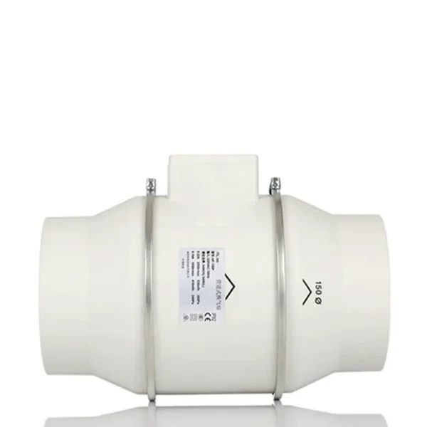 Ventilation Circular Duct Fan, Axial, 240V, Plastic - view 3