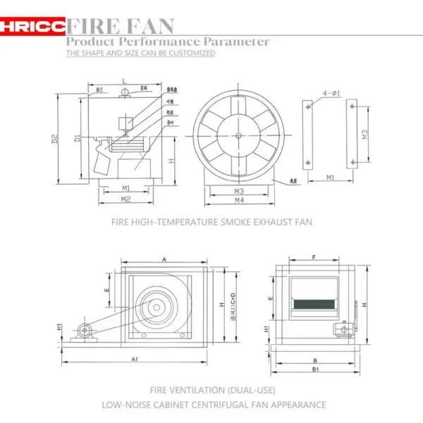 Ventilation Duct Axial Fan, HTF, ATEX, Stainless, Steel - view 4