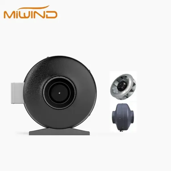 Ventilation Duct Fan, Inline, Cast, Brushless, 4"/100mm - view 2