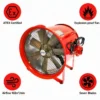 Ventilation Exhaust Axial Blower, 110V, 60Hz, 8inch