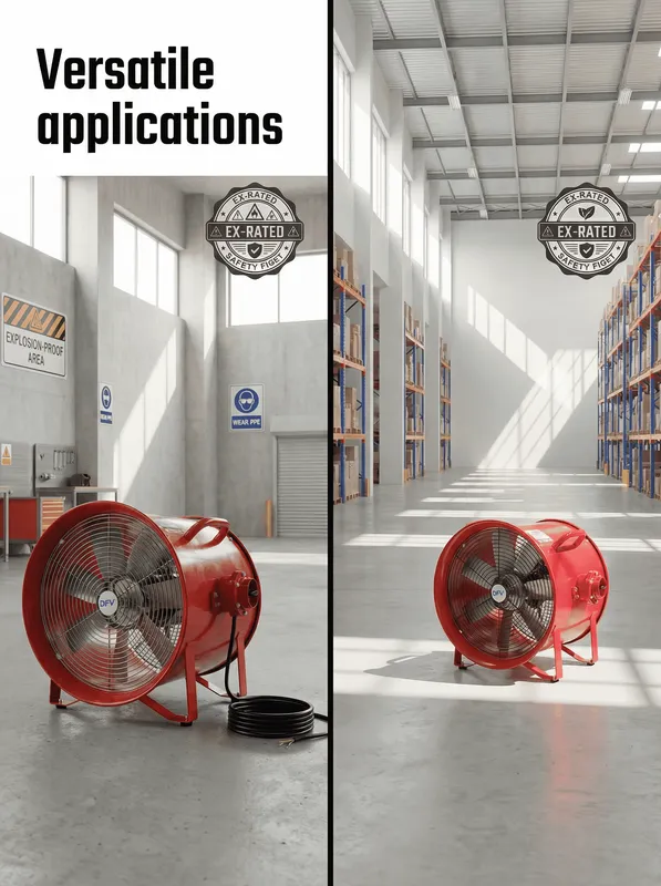 Ventilation Exhaust Axial Blower, 110V, 60Hz, 8inch - view 6