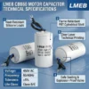 Ventilation Fan Parts, CBB60, 40UF, 450V, 50/60HZ - view 2
