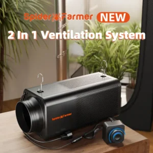 Ventilation System Inline Fan, 2-in-1, 345CFM, 62W±5%