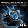 Ventilation System Inline Fan, 2-in-1, 345CFM, 62W±5% - view 4