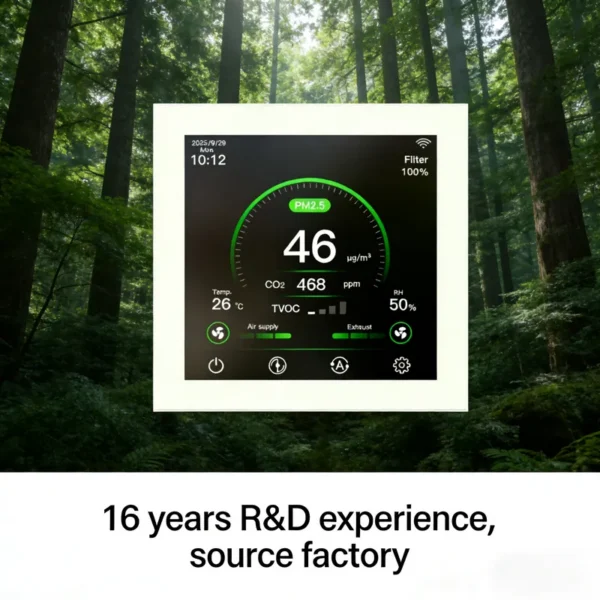 Ventilation System Intelligent Controller, CO2, HVAC - view 3