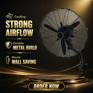 Ventilation Wall Fan, 95, Metal