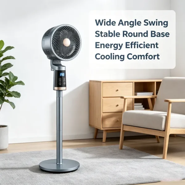 Vertical Air Circulation Fan, 50W(0.07hp), ABS Plastic - view 2