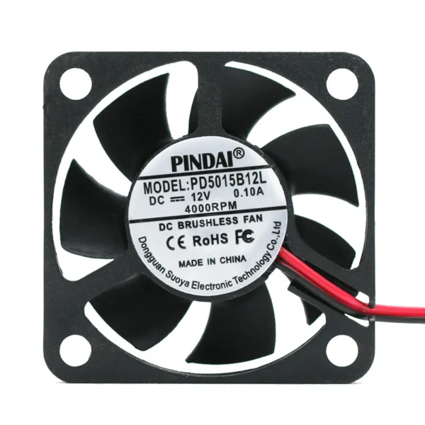 Volt Cooling Fan, BLDC, Brushless, 50X50X10MM, 5010