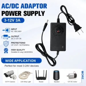 Voltage Regulator Speed Controller, 3-12V, 3A