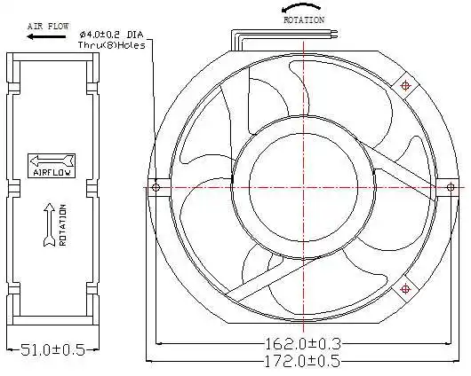 Volts Axial Fan, 110V, 220V, 240, Aluminum - view 2