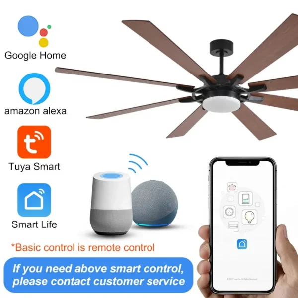 Volume Ceiling Fan, INCH, APP, CONTROL, LED - view 2
