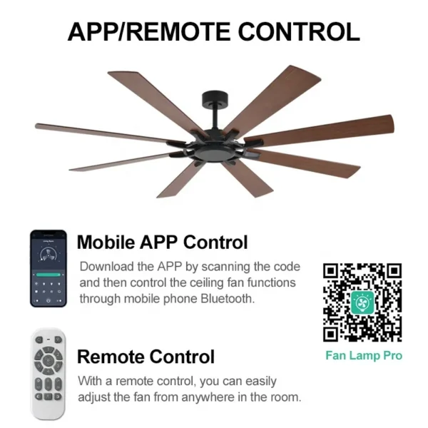 Volume Ceiling Fan, INCH, APP, CONTROL, LED - view 3