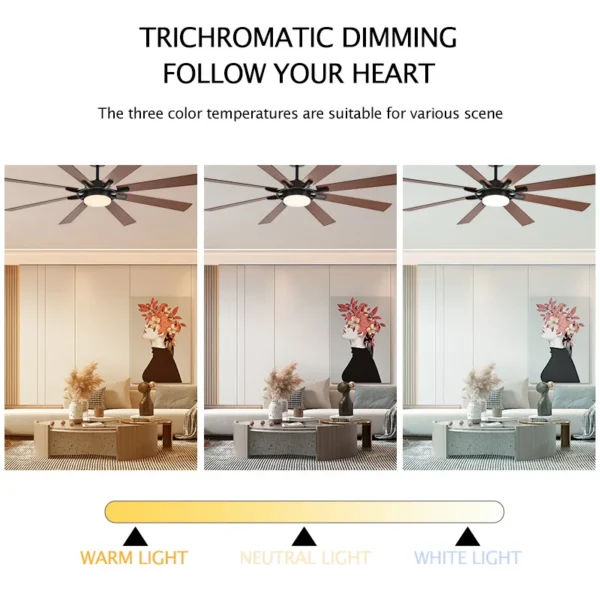 Volume Ceiling Fan, INCH, APP, CONTROL, LED - view 5
