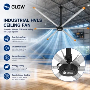 Volume Vent Hvls Fan, 8FT/10FT/16FT/20/24FT, Ceiling