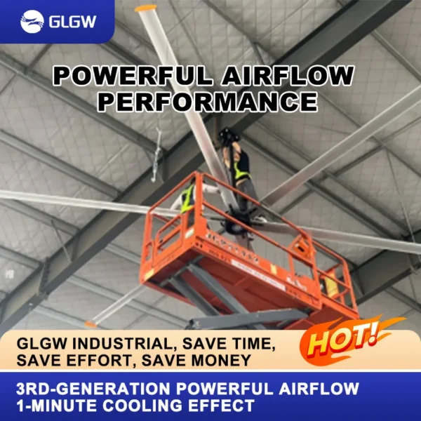 Volume Vent Hvls Fan, 8FT/10FT/16FT/20/24FT, Ceiling - view 4