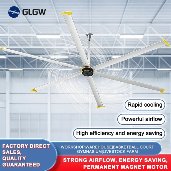 Volume Vent Hvls Fan, 8FT/10FT/16FT/20/24FT, Ceiling - view 5