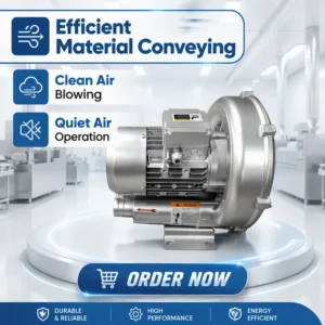 Vortex Ring Regenerative Blower, 2.2KW, Plastic