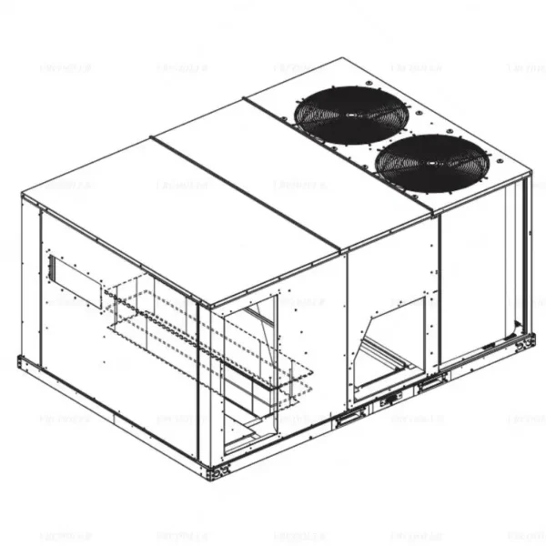 Vrcooler Rooftop Hvac Unit, 220-480V, 1 - view 3