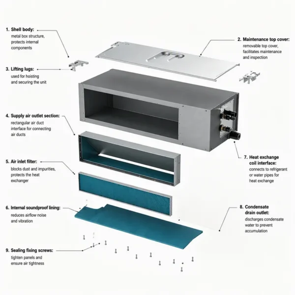 Vrf Indoor Unit, Ducted, Ceiling - view 3